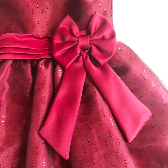 Jane Copeland Formal Holiday Red Satin Dress Sz 8 - Picture 3 of 10